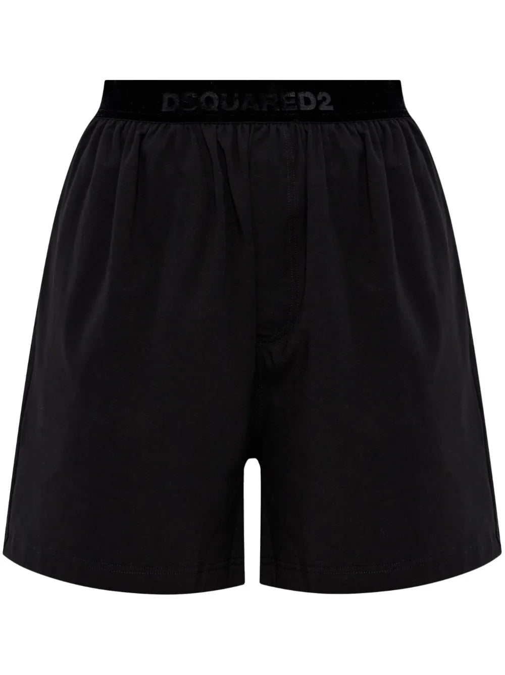 Elasticated-Waist Cotton Shorts