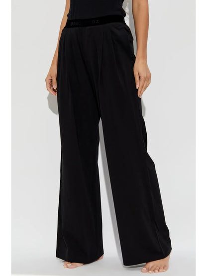 Cotton Straight-Leg Trousers