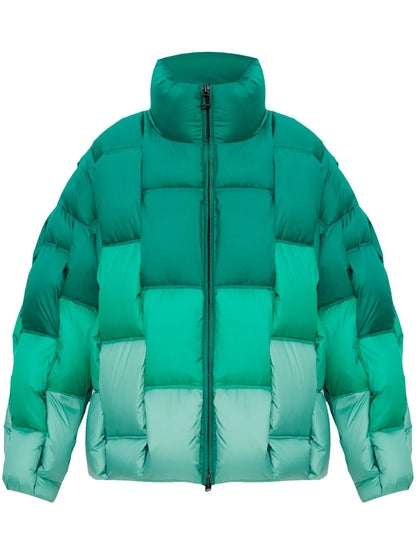 Embossed-Logo Padded Jacket