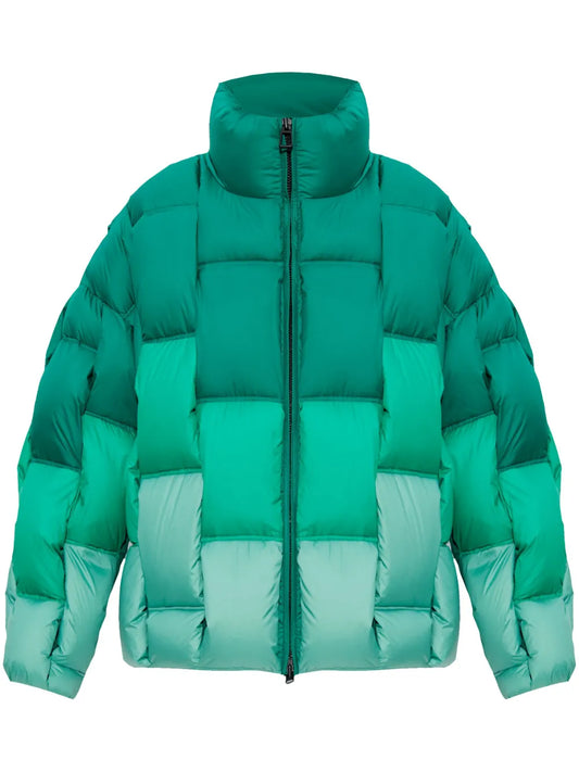 Embossed-Logo Padded Jacket