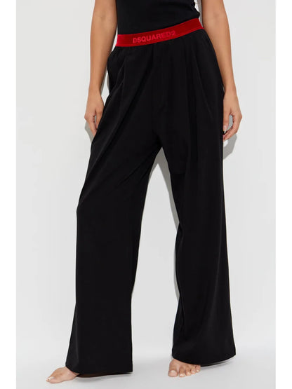Cotton Straight-Leg Trousers