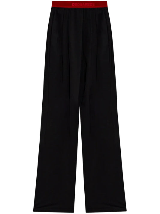 Cotton Straight-Leg Trousers