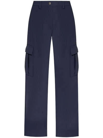 Wide-Leg Cargo Trousers