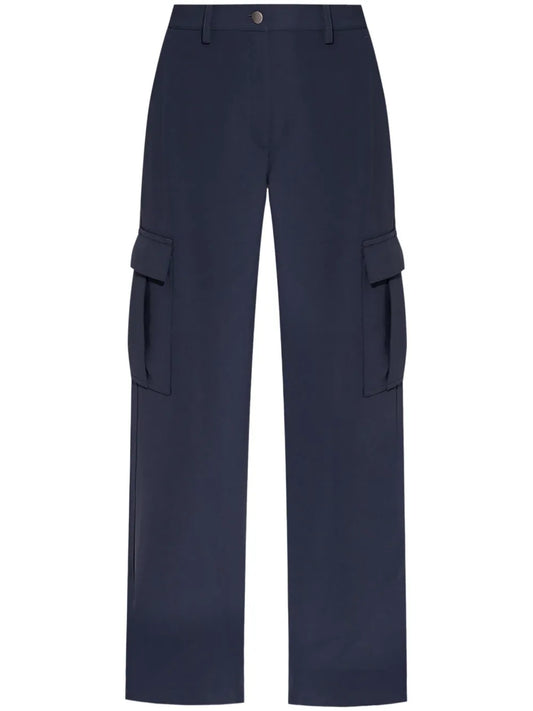Wide-Leg Cargo Trousers