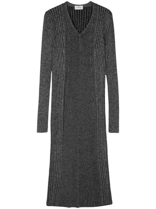 Ribbed-Knit Midi Dress