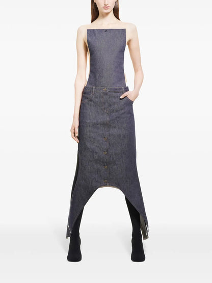 Asymmetric-Hem Skirt
