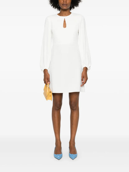 Keyhole-Neck Mini Dress