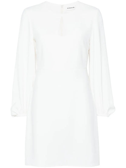 Keyhole-Neck Mini Dress