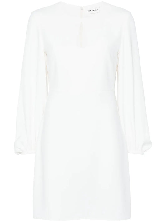 Keyhole-Neck Mini Dress