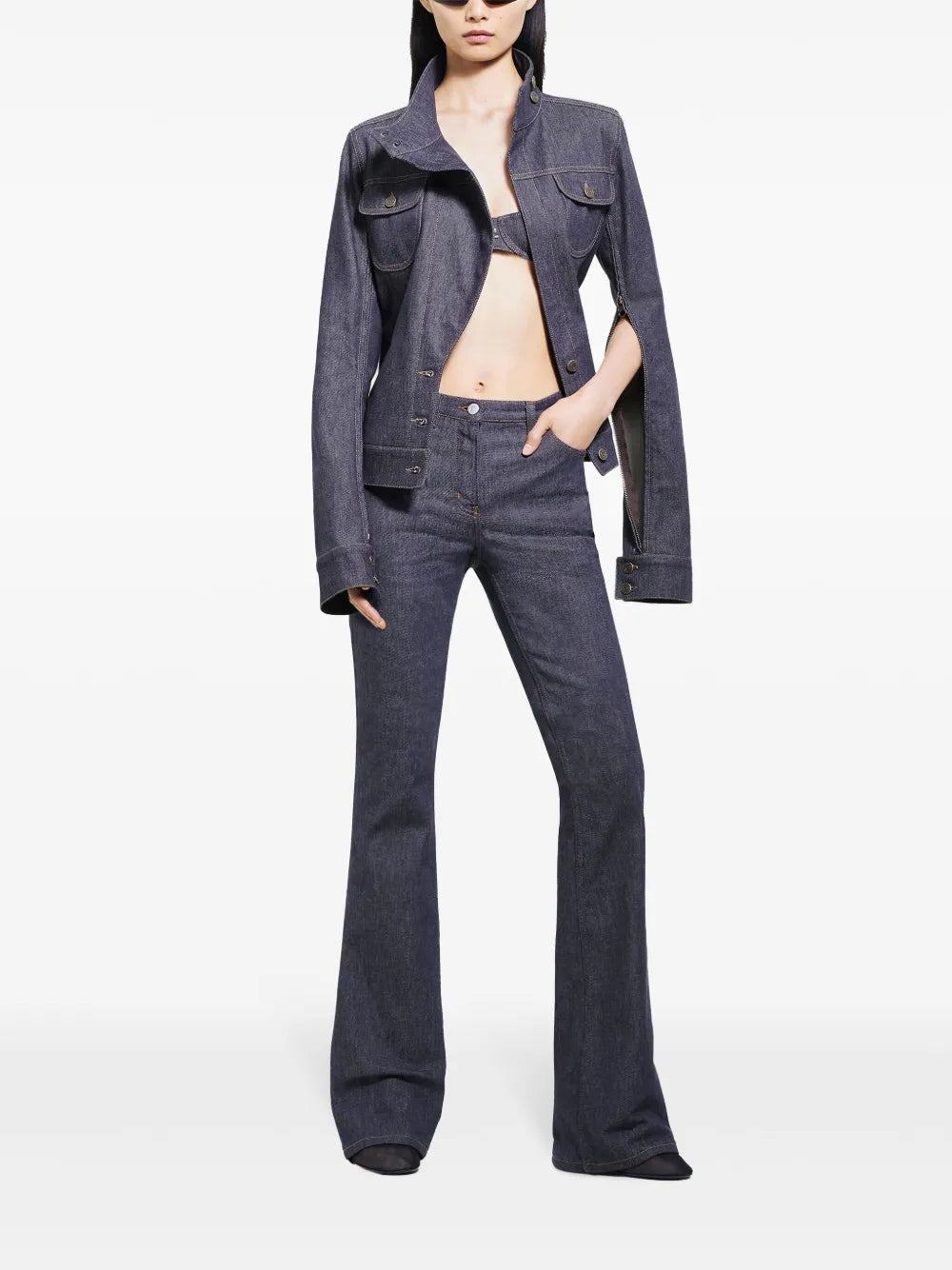 Cotton Bootcut Jeans