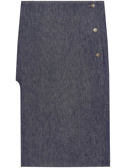 Straight Denim Skirt