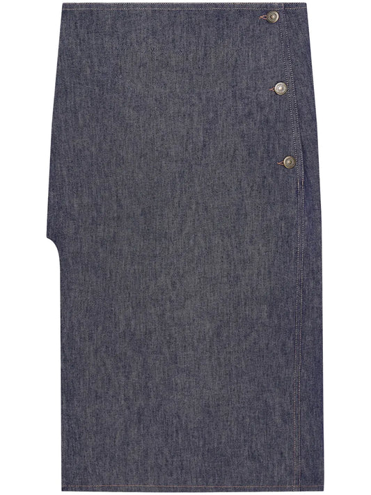Straight Denim Skirt