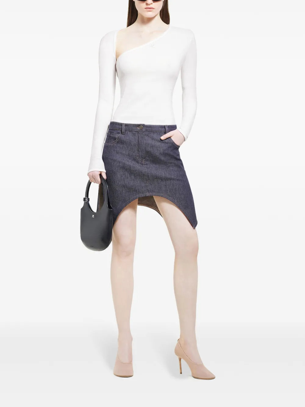 Asymmetric Mini Skirt