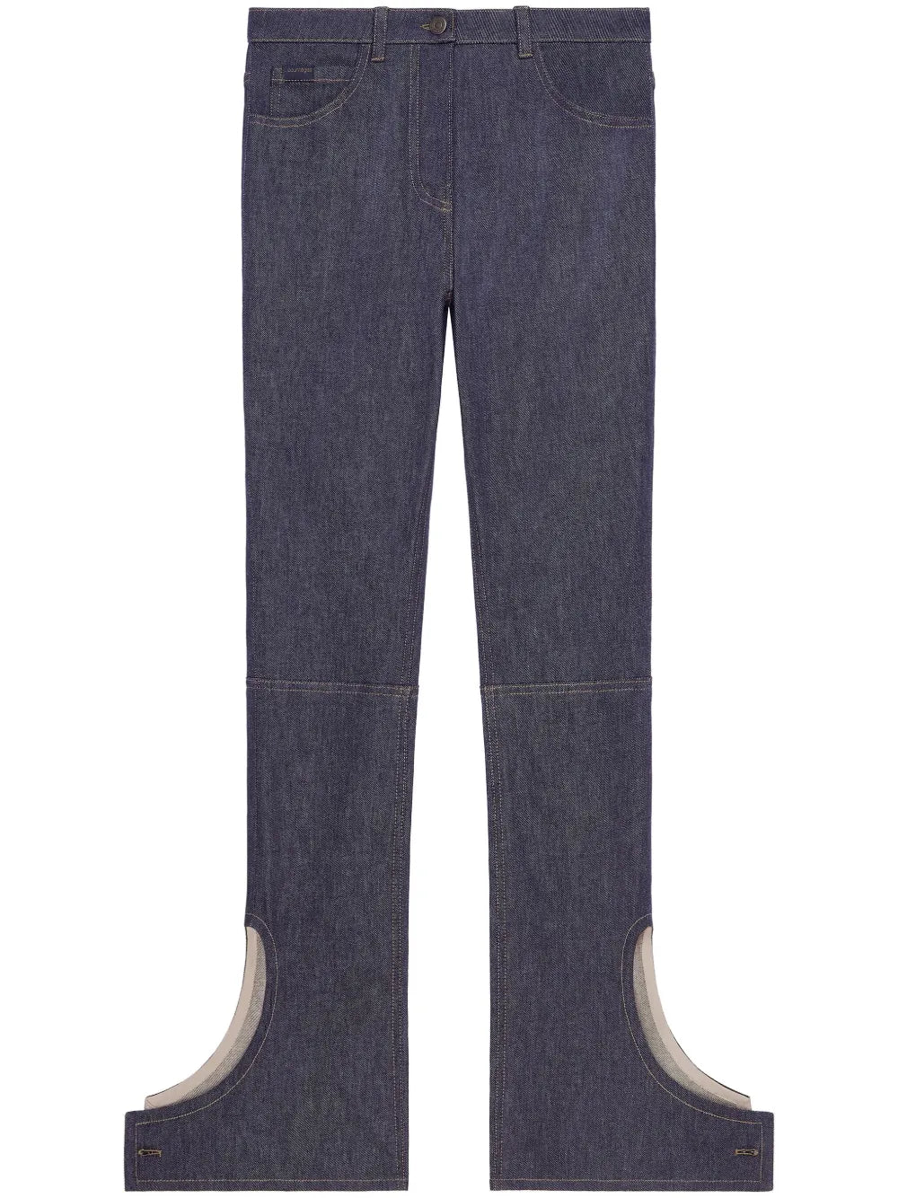 Logo-Embroidered Straight Jeans