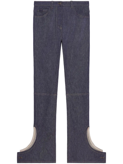 Logo-Embroidered Straight Jeans