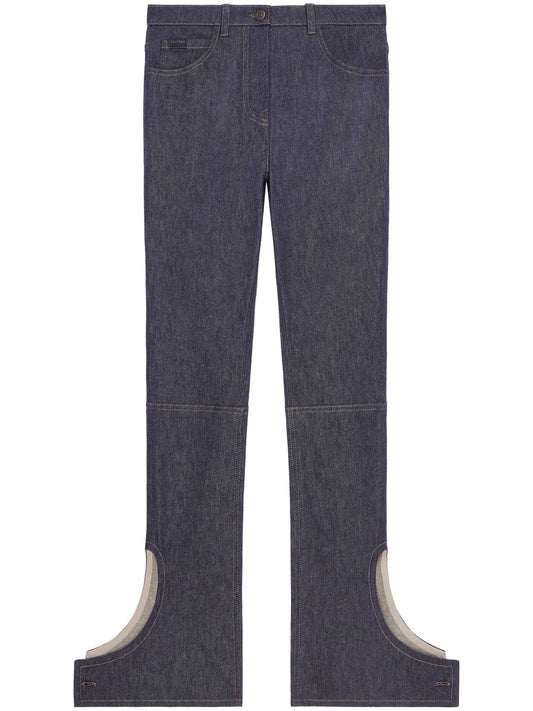 Logo-Embroidered Straight Jeans