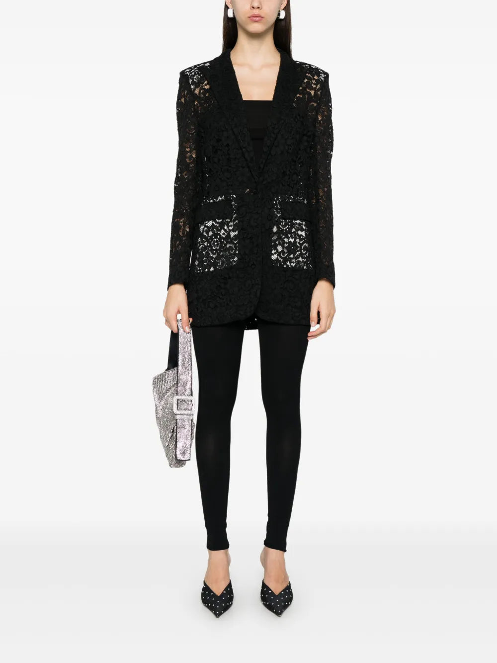 Corded-Lace Blazer
