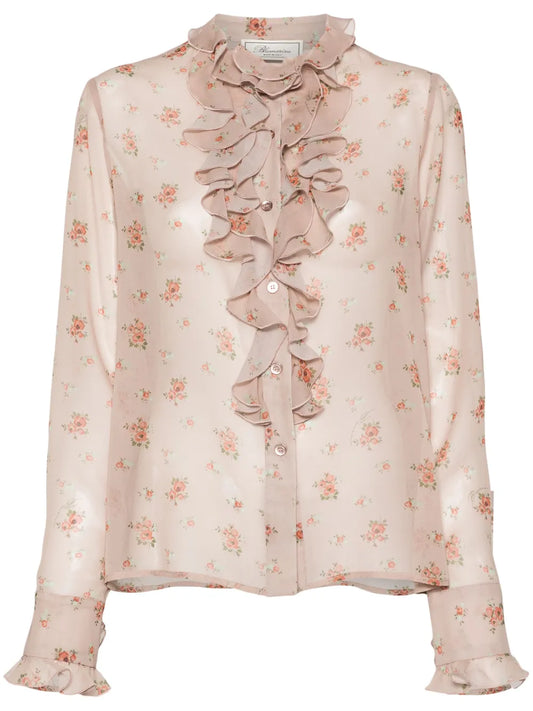 Floral-Print Shirt