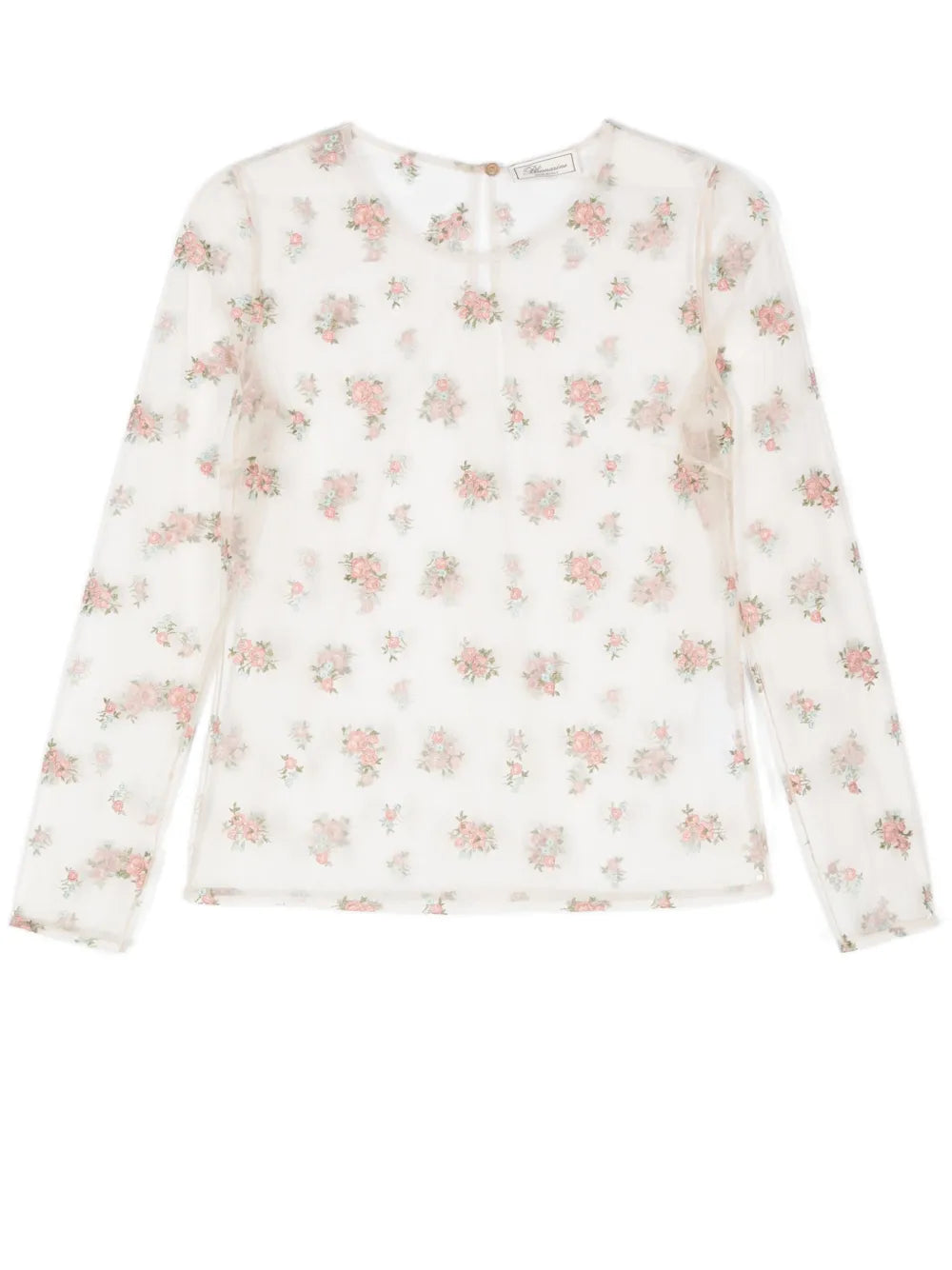 Floral-Embroidered Blouse