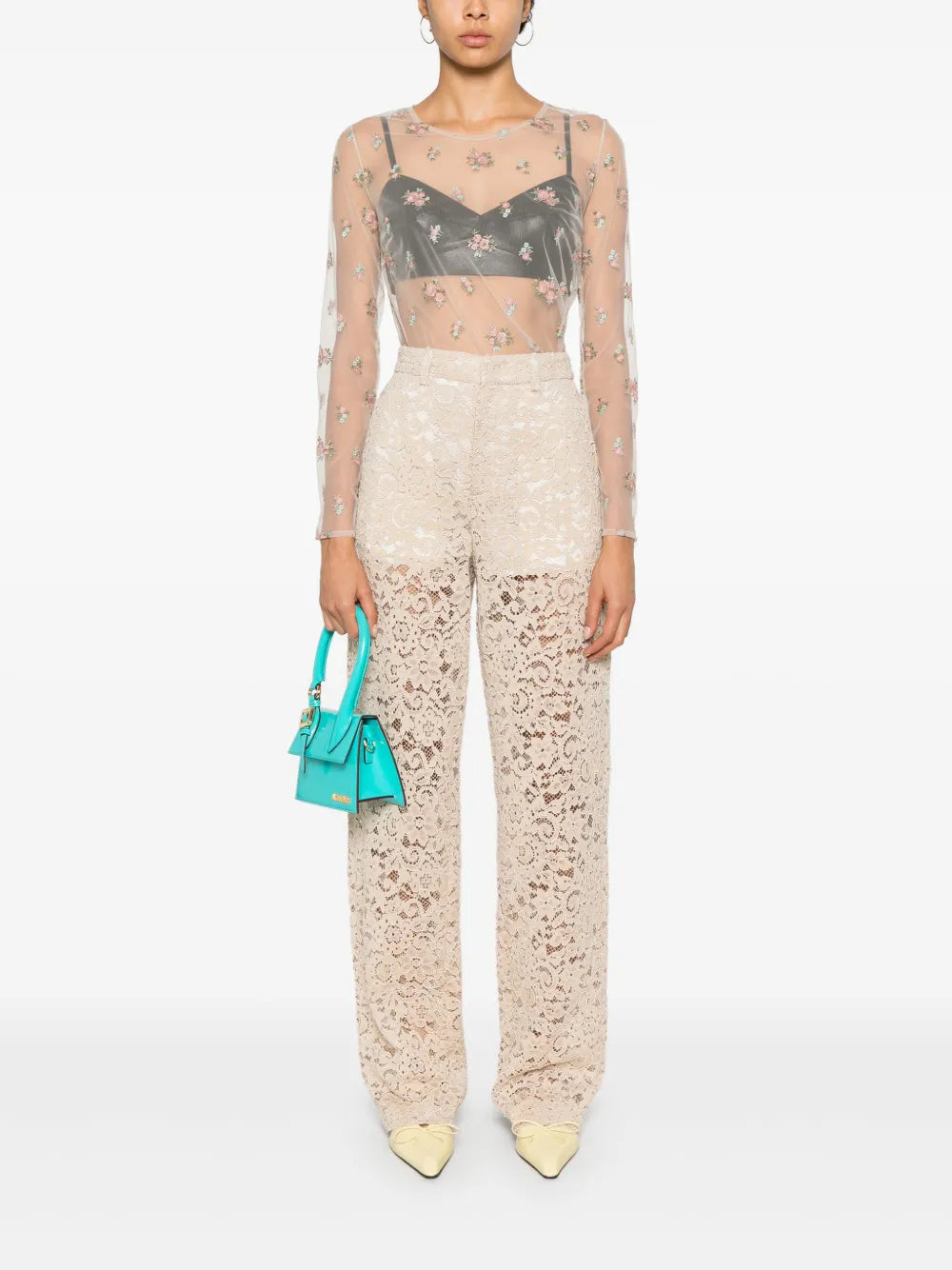 Corded-Lace Trousers