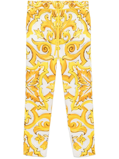 Majolica-Print Trousers