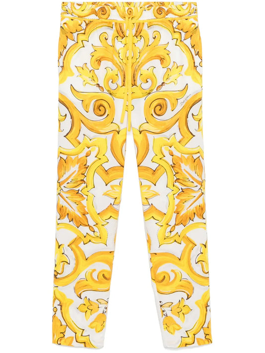 Majolica-Print Trousers