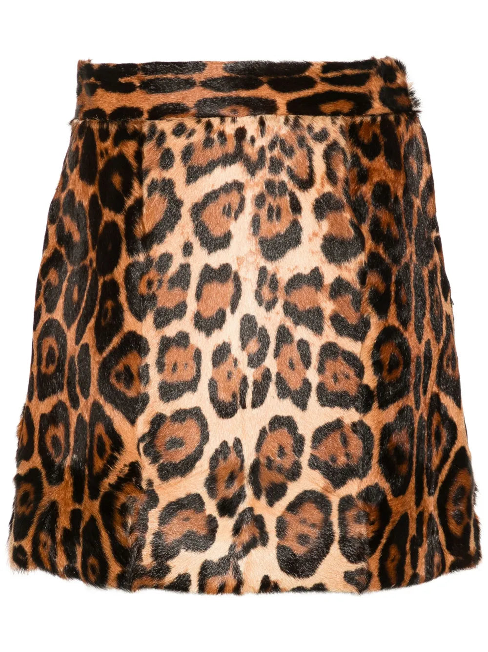Leopard-Print Mini Skirt