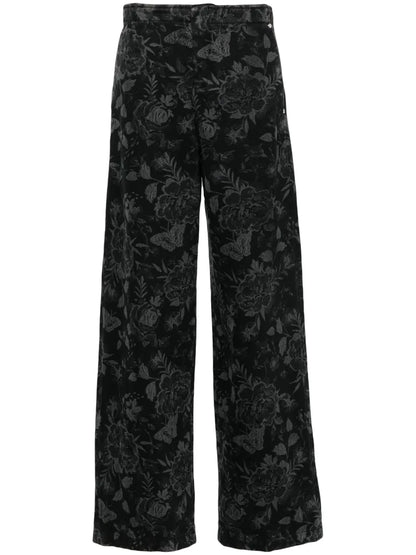 Laser-Print Denim Trousers