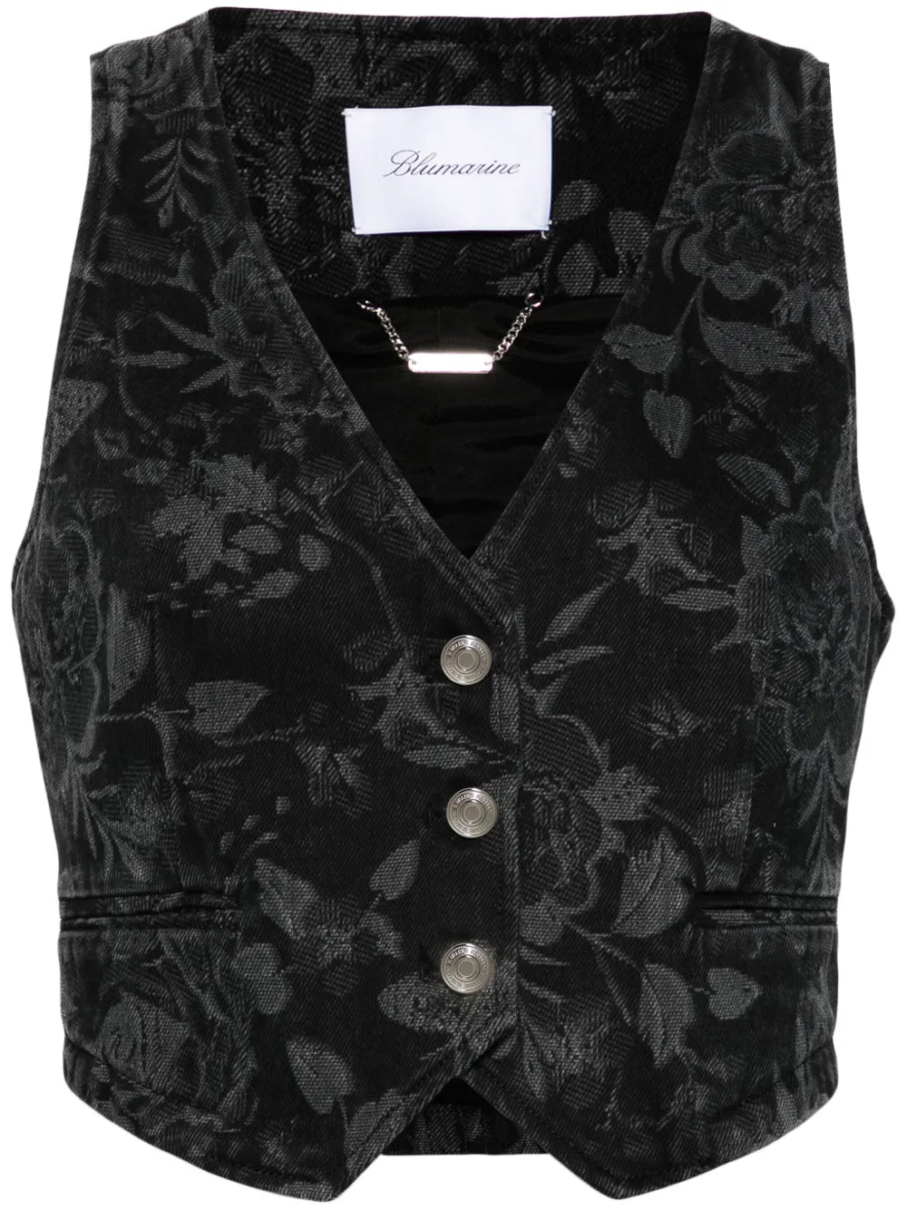 Floral-Pattern Vest