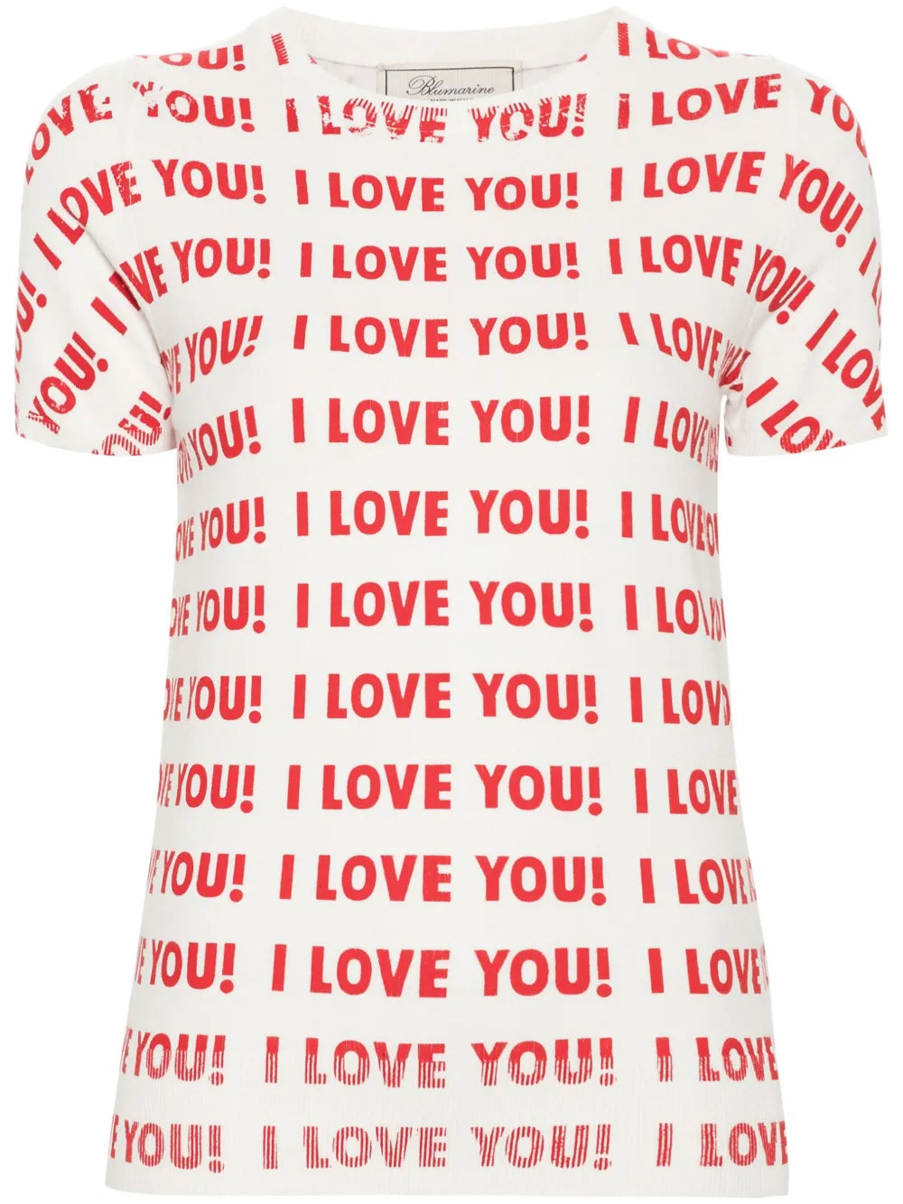 Slogan-Print Knitted Print