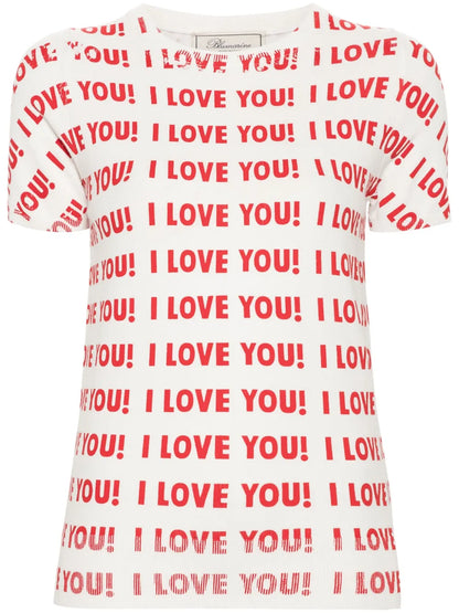 Slogan-Print Knitted Print
