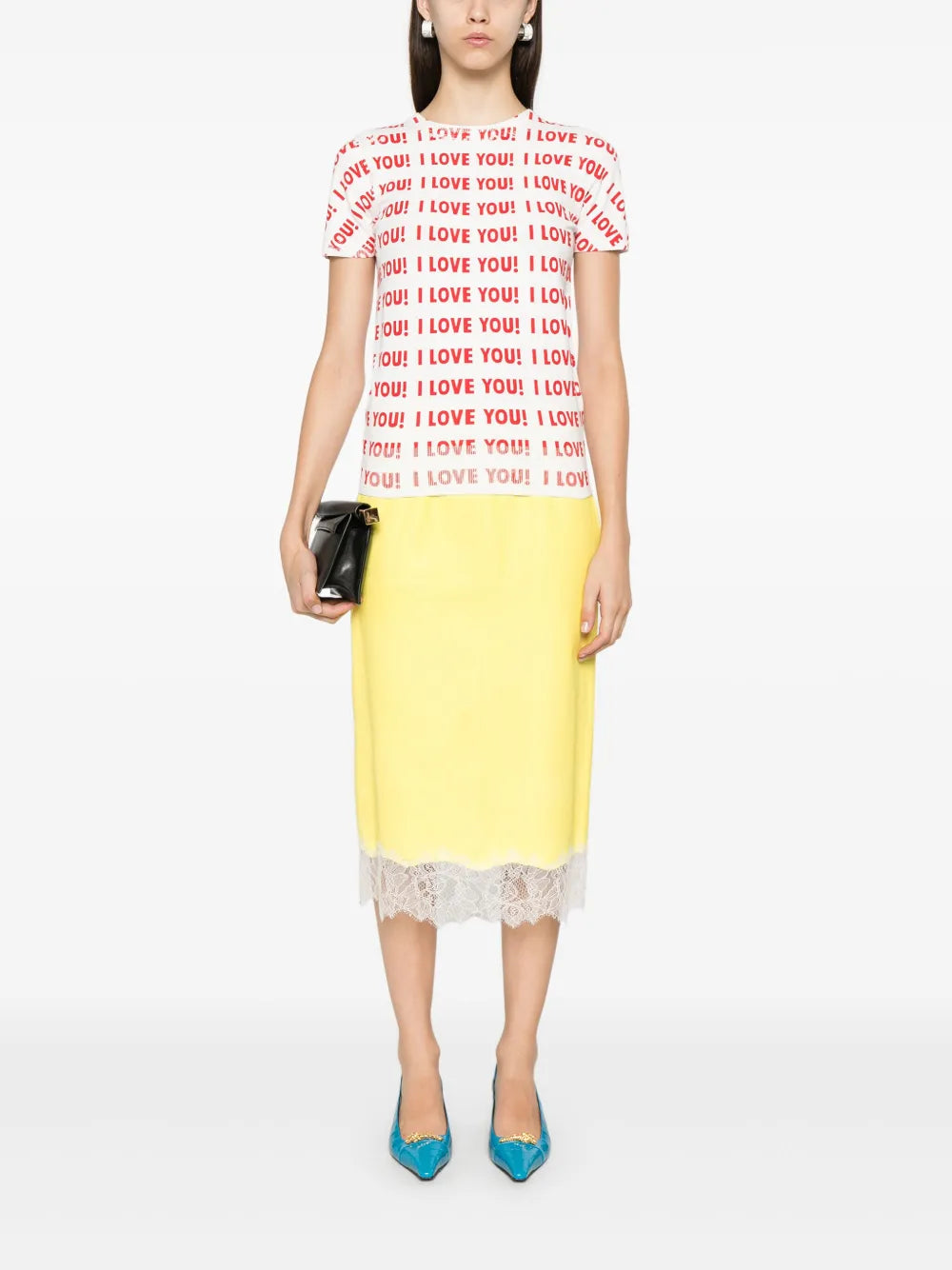 Slogan-Print Knitted Print