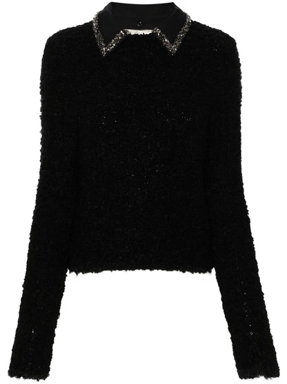 Crystal-Embellished Sweater