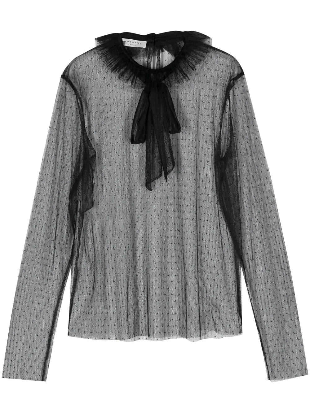 Point D'Esprit Tulle Blouse