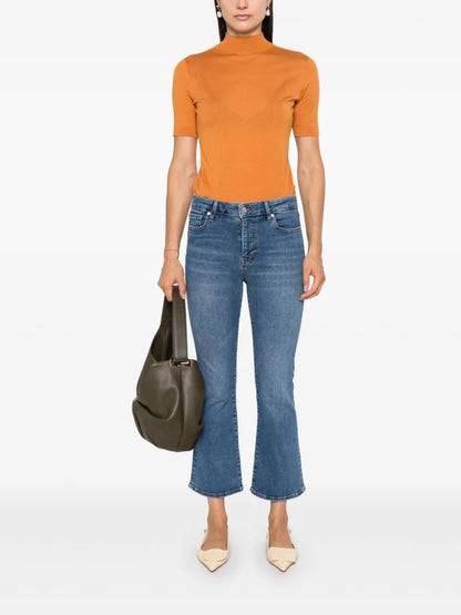 Cropped Bootcut Jeans
