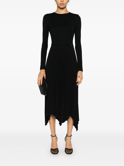 Logo-Plaque Midi Dress