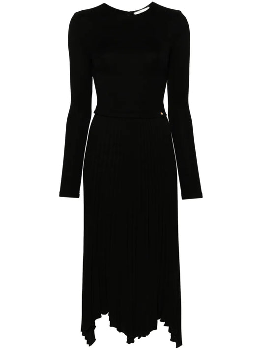 Logo-Plaque Midi Dress