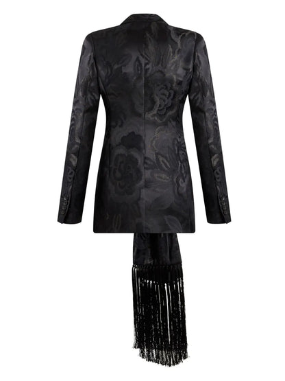 Jacquard Scarf Jacket