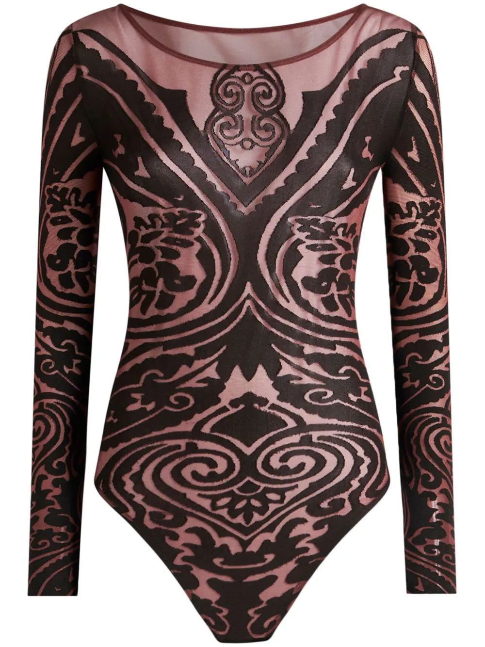 Paisley-Print Bodysuit