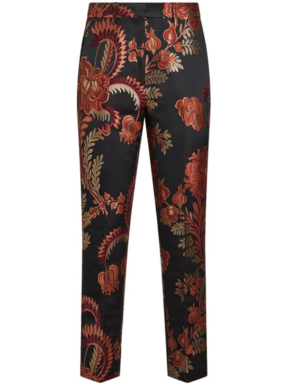 Jacquard Tapered Trousers