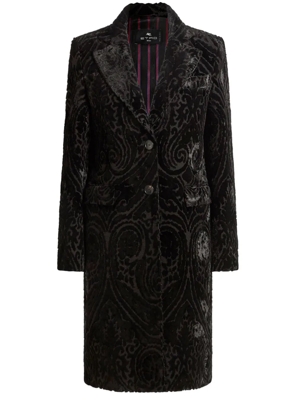 Velvet Jacquard Coat