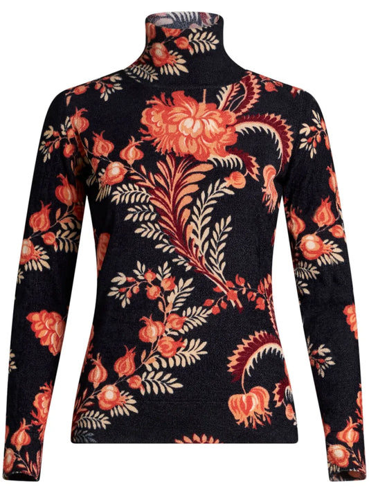 Floral-Print Jumper