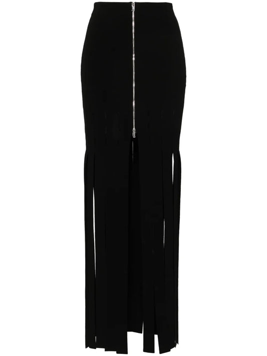 Fringed Midi Skirt