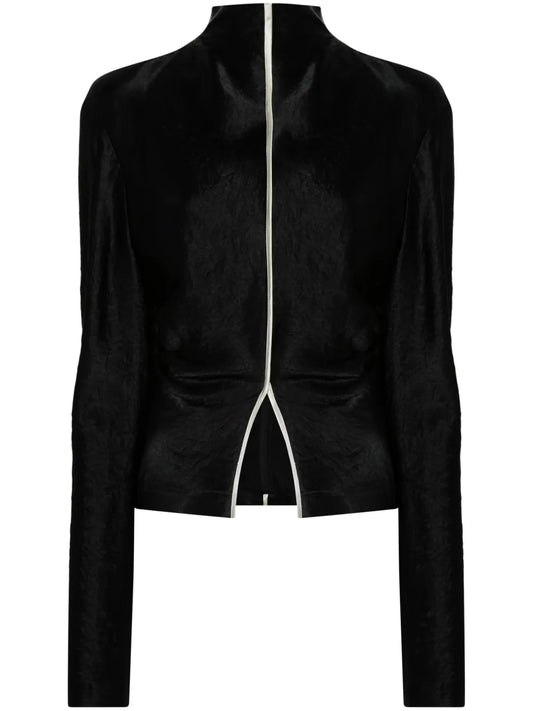 High-Neck Draped Top