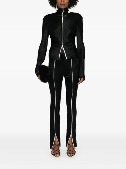 High-Neck Draped Top