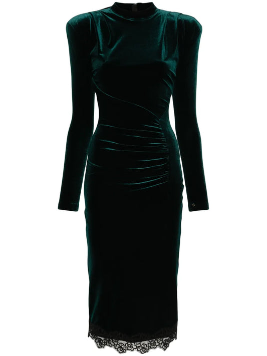 Logo-Plaque Midi Dress