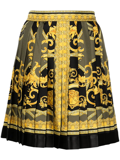 La Coupe Des Dieux Silk Pleated Skirt