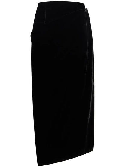 Velvet Midi Skirt