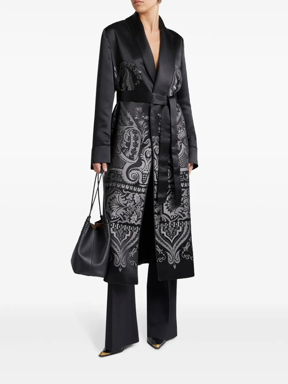 Jacquard Duster Coat