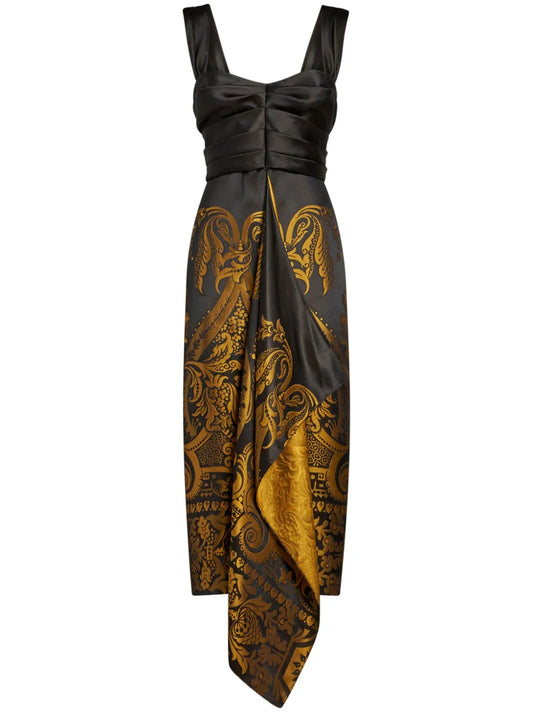 Jacquard Midi Dress